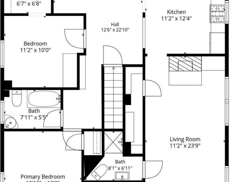 102 Courtland Avenue, Asheville, NC 28801.  MLS# CAR4390335, YatesRealty ID 31240. Main Level Floor Plan