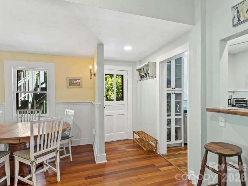 102 Courtland Avenue, Asheville, NC 28801.  MLS# CAR4390335, YatesRealty ID 31240. Rear Entrance and Dedicated Dining