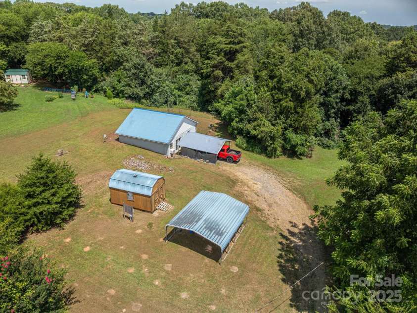 678 Clarks Creek Road, Lincolnton, NC 28092.  MLS# CAR4282349, YatesRealty ID 31242. 678 Clarks Creek Rd Aerial View #7