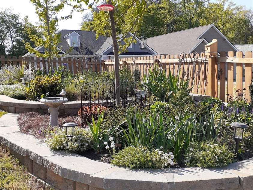 614 Downing Way, Landrum, SC 29356.  MLS# CAR4349559, YatesRealty ID 3125. Raised bed gardens