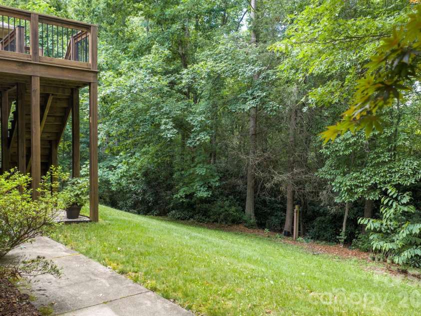 25 Whitaker View Road, Fairview, NC 28730.  MLS# CAR4394888, YatesRealty ID 31252. Total Privacy in Backyard