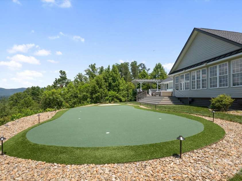 225 Calm Creek Road, Fletcher, NC 28732.  MLS# CAR4275540, YatesRealty ID 31254. A golfer's dream!
