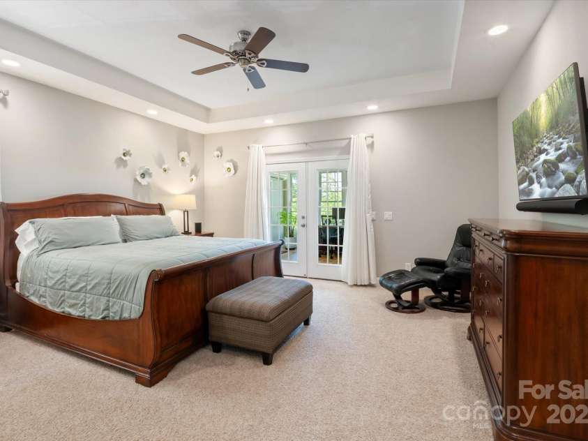 225 Calm Creek Road, Fletcher, NC 28732.  MLS# CAR4275540, YatesRealty ID 31254. Primary retreat on main level