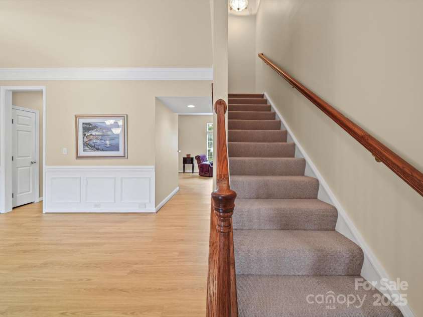 2008 Rosewater Lane, Indian Trail, NC 28079.  MLS# CAR4286551, YatesRealty ID 31255. Foyer/ Staircase to Bonus