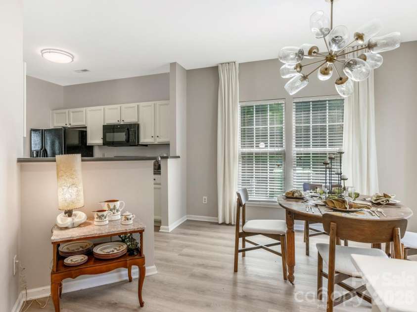 12327 Jessica Place, Charlotte, NC 28269.  MLS# CAR4394102, YatesRealty ID 31271. Dining Room and Kitchen