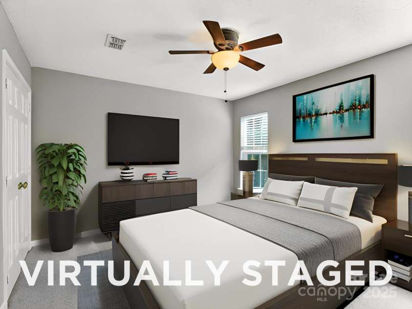9003 Steelechase Drive, Charlotte, NC 28273.  MLS# CAR4288220, YatesRealty ID 31275. Bedroom - Virtually Staged