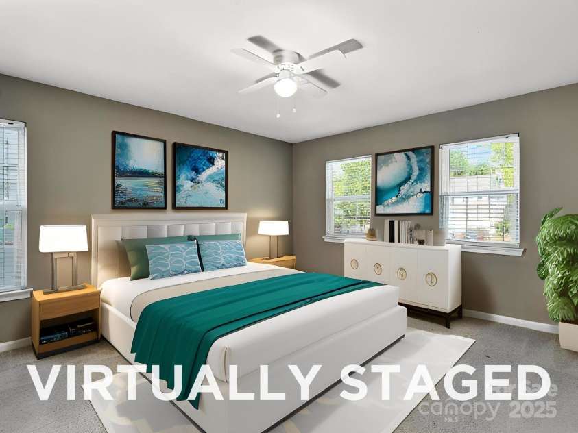 9003 Steelechase Drive, Charlotte, NC 28273.  MLS# CAR4288220, YatesRealty ID 31275. Primary Bedroom - Virtually Staged