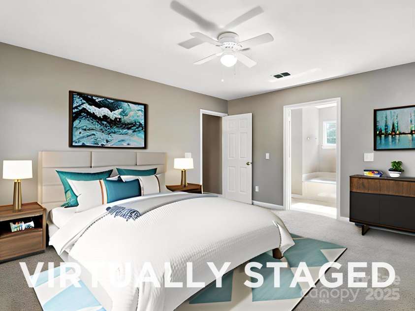 9003 Steelechase Drive, Charlotte, NC 28273.  MLS# CAR4288220, YatesRealty ID 31275. Primary Bedroom - Virtually Staged
