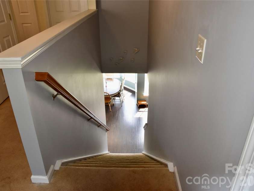 9007 Goldfields Drive, Charlotte, NC 28227.  MLS# CAR4383899, YatesRealty ID 31283. Stairs