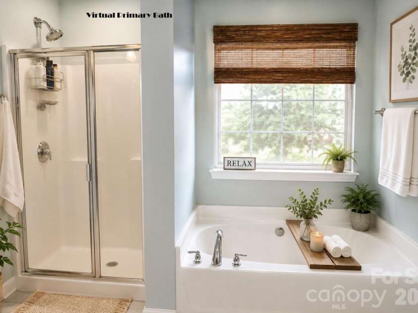 9007 Goldfields Drive, Charlotte, NC 28227.  MLS# CAR4383899, YatesRealty ID 31283. Virtual Primary Bath