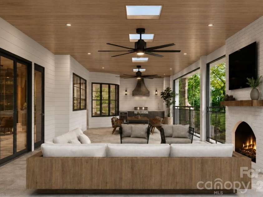 8810 Bartlett Road, Mint Hill, NC 28227.  MLS# CAR4388837, YatesRealty ID 31286. Rear Patio Conceptual Designs Render
