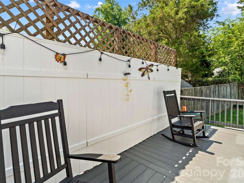 4425 Derbyshire Lane, Matthews, NC 28104.  MLS# CAR4393404, YatesRealty ID 31298. Deck