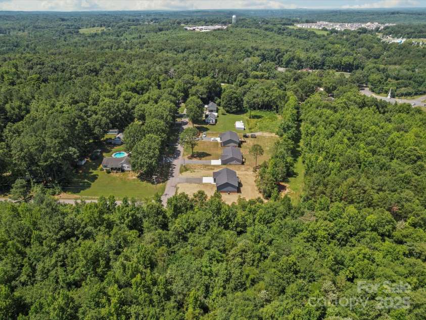 205 Hill Avenue, Albemarle, NC 28001.  MLS# CAR4278503, YatesRealty ID 31318. Drone Aerial View