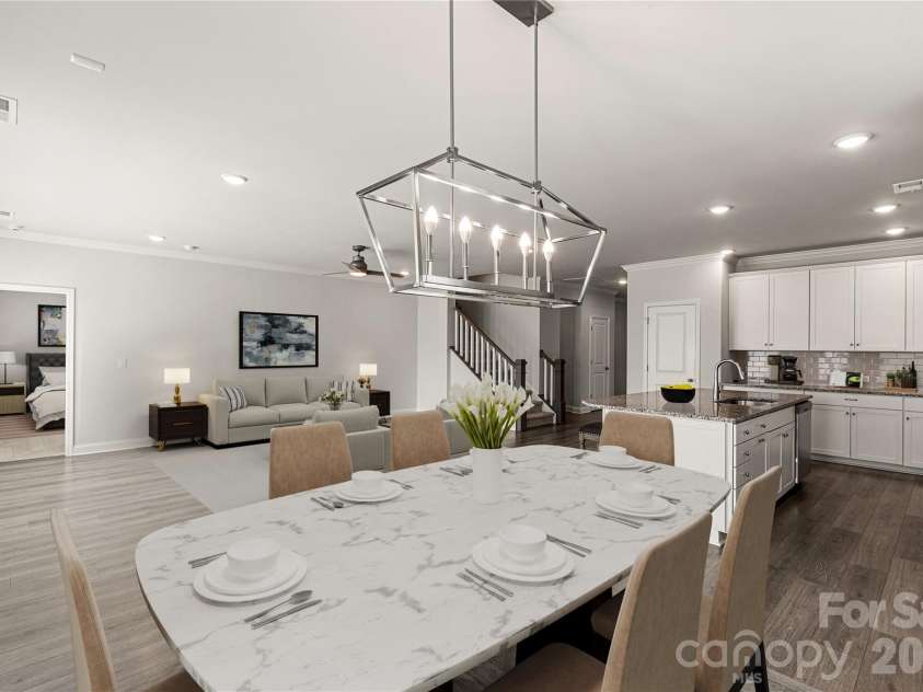 1025 Ansley Park Drive, Fort Mill, SC 29707.  MLS# CAR4387863, YatesRealty ID 31321. Virtually staged dining area into living space