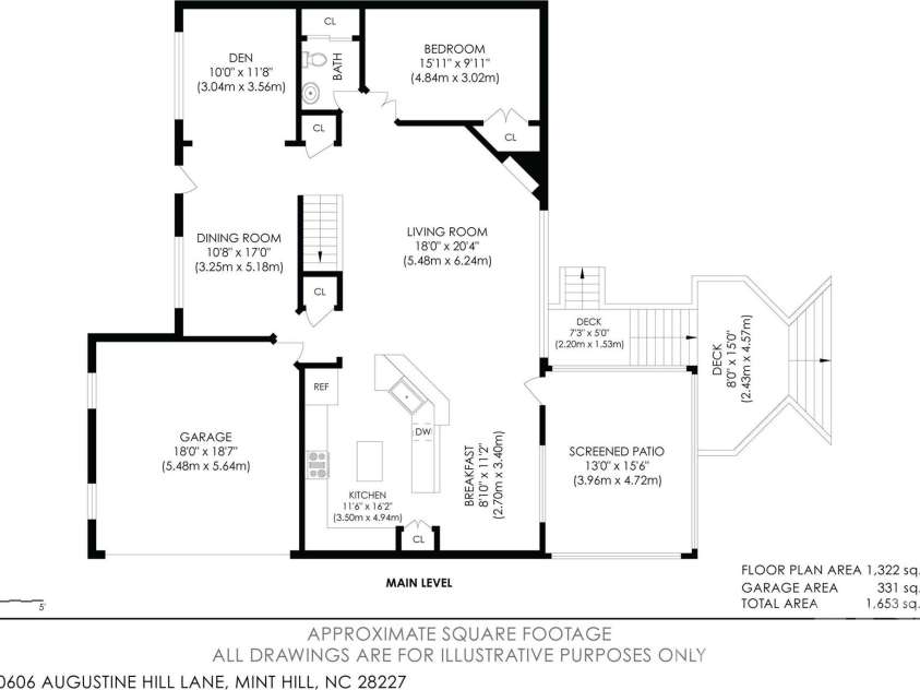 10606 Augustine Hill Lane, Charlotte, NC 28227.  MLS# CAR4394467, YatesRealty ID 31330. 