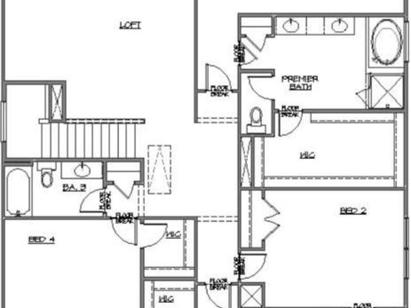 1714 Tabby Drive, Indian Trail, NC 28079.  MLS# CAR4243278, YatesRealty ID 31330. 2nd Floor Floorplan