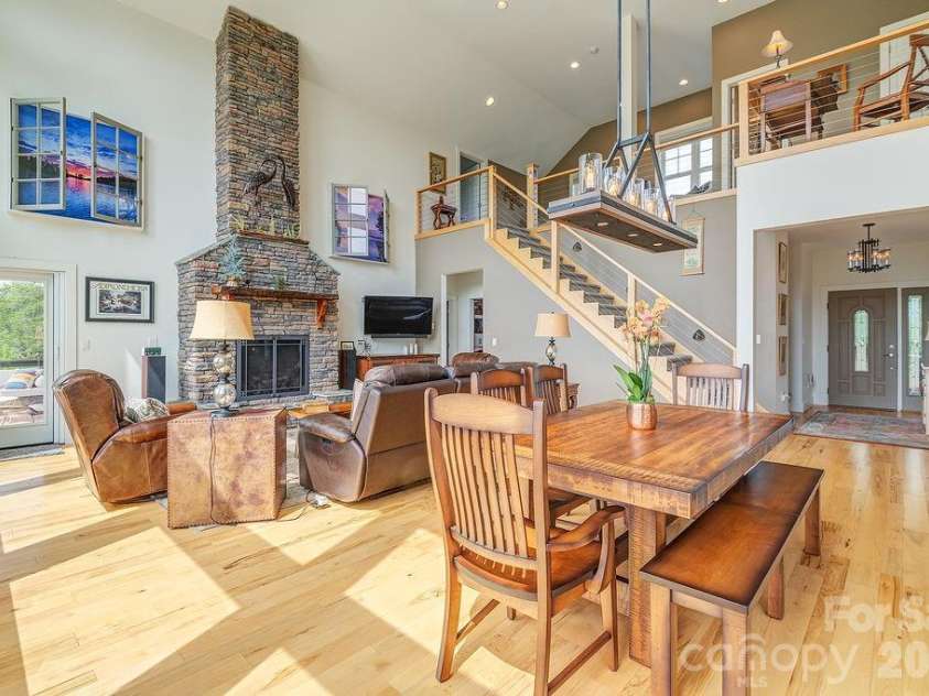 18 Adas Way, Weaverville, NC 28787.  MLS# CAR4385497, YatesRealty ID 31334. White oak hardwood floors flow through the main living areas, grounding every space in warmth and natural elegance