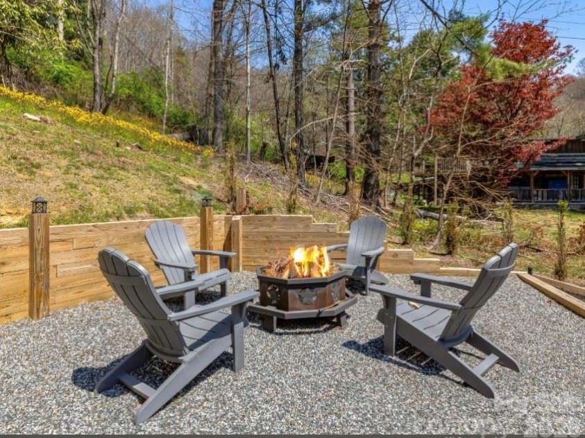 175 Village Lane, Mars Hill, NC 28754.  MLS# CAR4387698, YatesRealty ID 31344. Nice Fire Pit Area