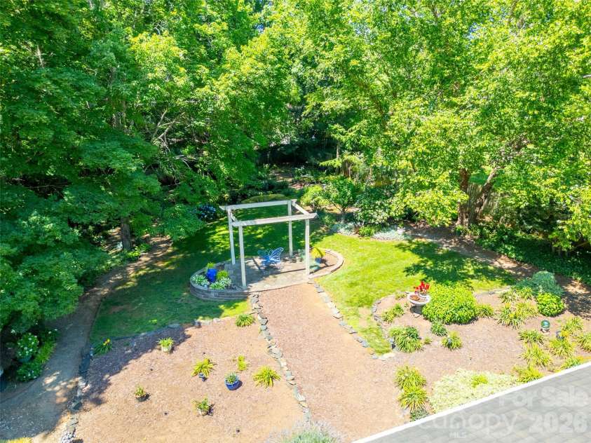 7029 Forest Hills Drive, Denver, NC 28037.  MLS# CAR4386920, YatesRealty ID 31346. Backyard from above