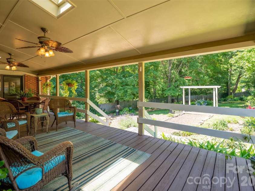 7029 Forest Hills Drive, Denver, NC 28037.  MLS# CAR4386920, YatesRealty ID 31346. Rear Deck
