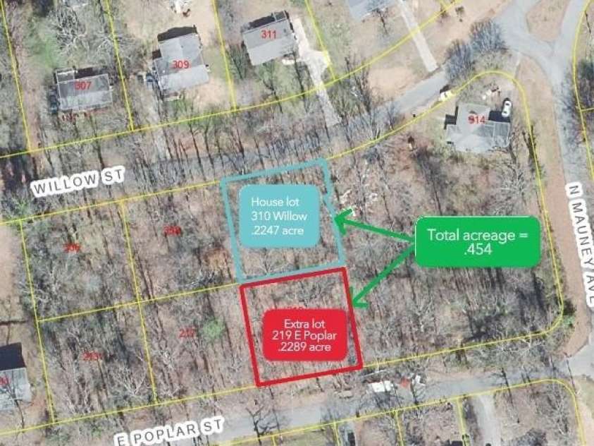 310 Willow Street, Stanley, NC 28164.  MLS# CAR4395281, YatesRealty ID 31353. 