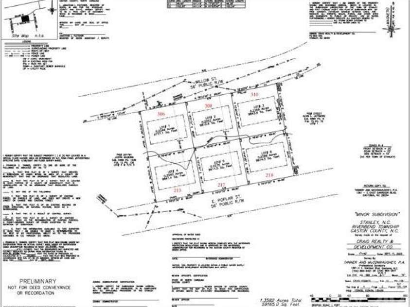 310 Willow Street, Stanley, NC 28164.  MLS# CAR4395281, YatesRealty ID 31353. 