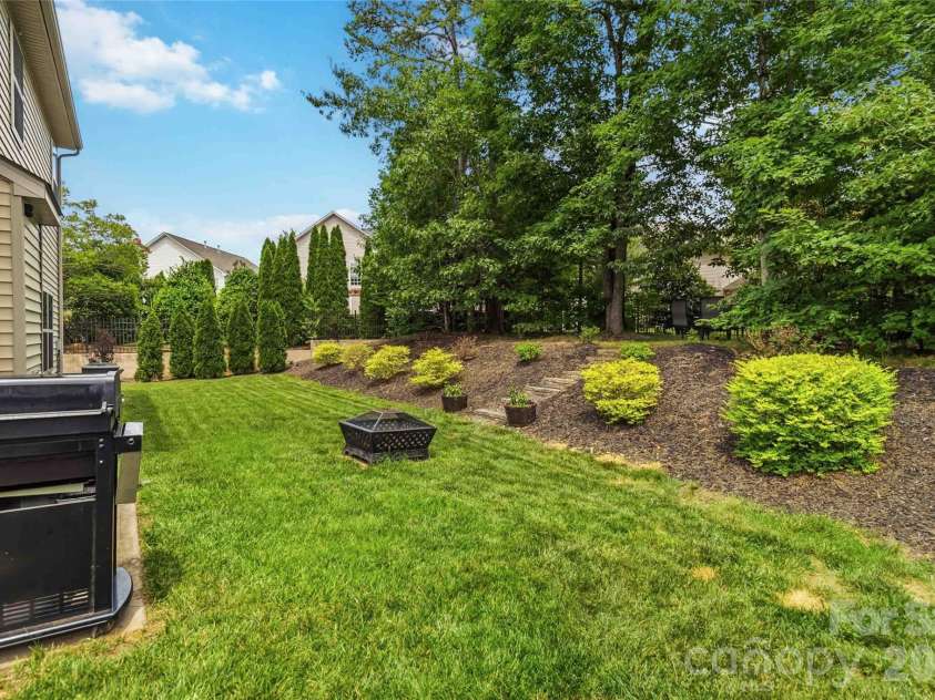 4007 Cloud View Lane, Indian Trail, NC 28079.  MLS# CAR4394294, YatesRealty ID 31366. Thoughtful privacy landscaping on both sides of yard