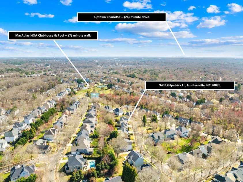 9433 Gilpatrick Lane, Huntersville, NC 28078.  MLS# CAR4231980, YatesRealty ID 3137. A short walk to the community amenities'