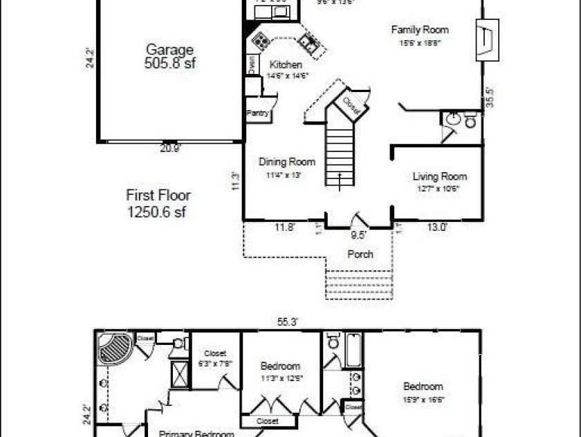 9433 Gilpatrick Lane, Huntersville, NC 28078.  MLS# CAR4231980, YatesRealty ID 3137. FLOOR PLAN