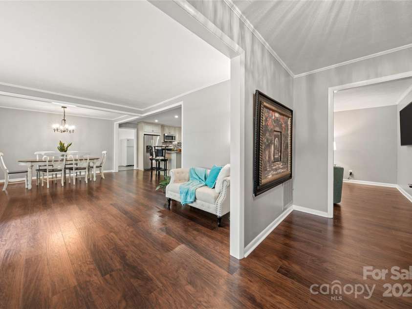 725 Plantation Road, Lancaster, SC 29720.  MLS# CAR4278897, YatesRealty ID 31372. Upon entry, dining area and living room