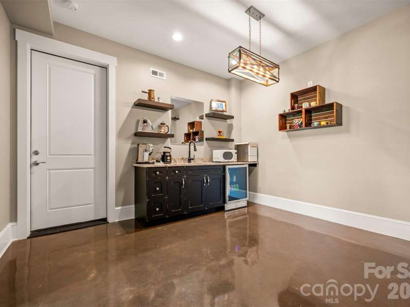 398 Mapleton Lane, Columbus, NC 28722.  MLS# CAR4393897, YatesRealty ID 31376. Kitchenette in lower level