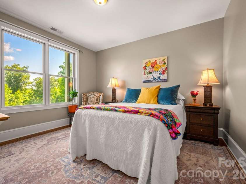 398 Mapleton Lane, Columbus, NC 28722.  MLS# CAR4393897, YatesRealty ID 31376. Main level bedroom with large closet