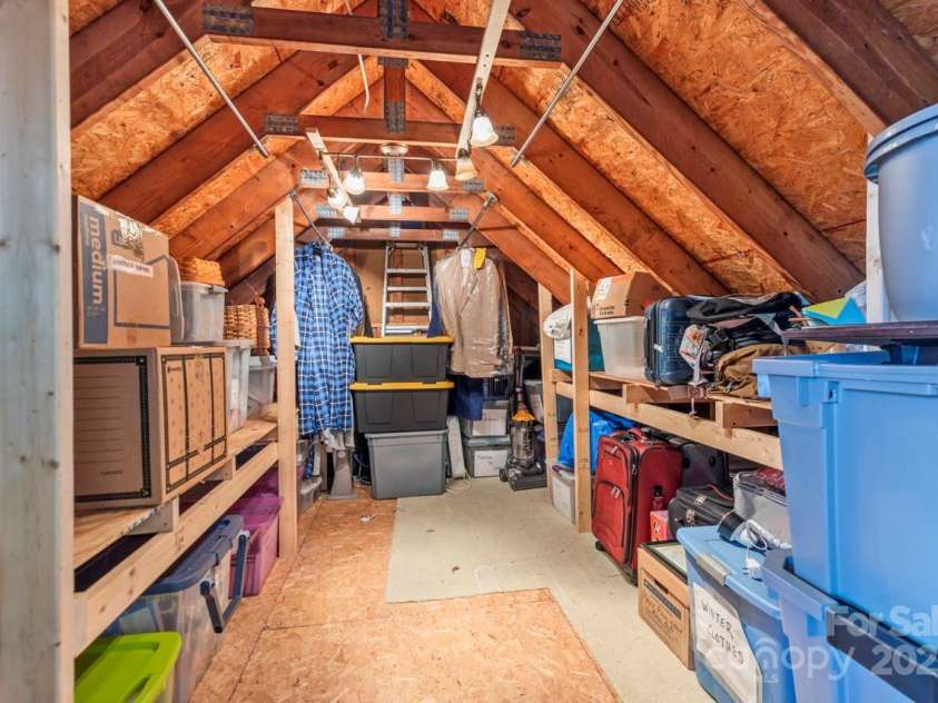 8802 Glenside Street, Huntersville, NC 28078.  MLS# CAR4225833, YatesRealty ID 31376. Attic storage.