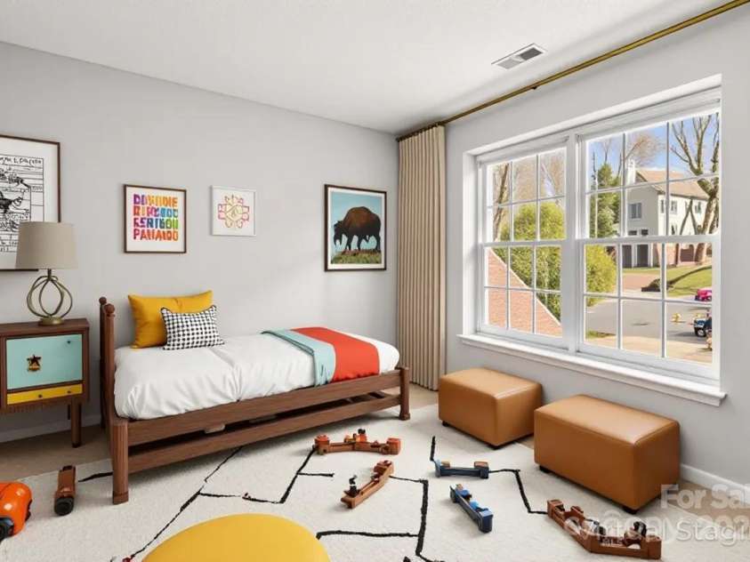 8802 Glenside Street, Huntersville, NC 28078.  MLS# CAR4316716, YatesRealty ID 31376. Bedroom 2 (virtually staged).