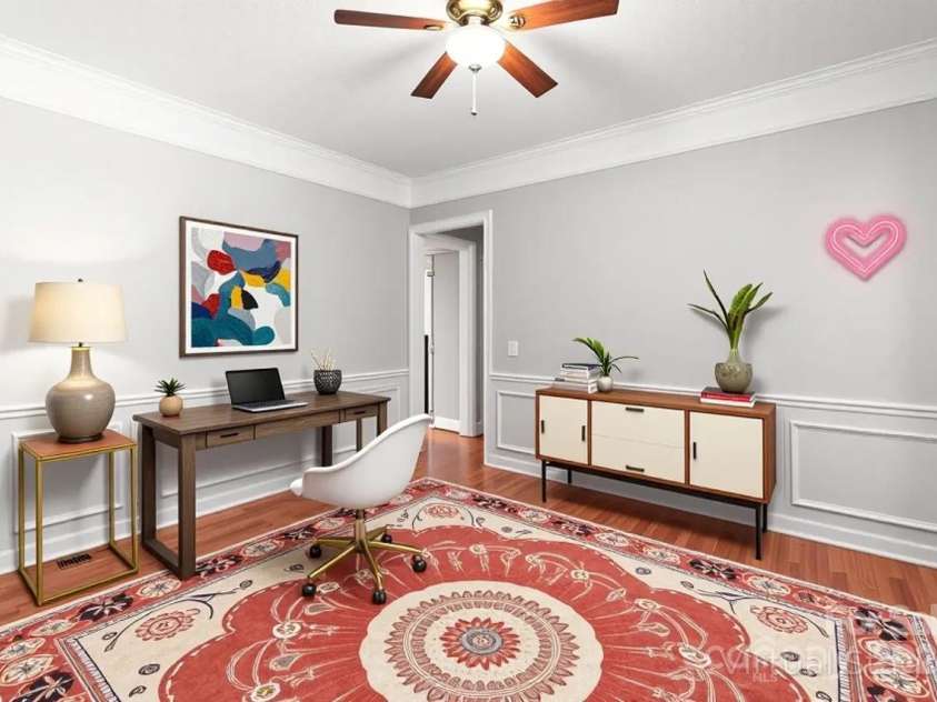 8802 Glenside Street, Huntersville, NC 28078.  MLS# CAR4316716, YatesRealty ID 31376. This flex space on the main level could be used for a variety of activities.