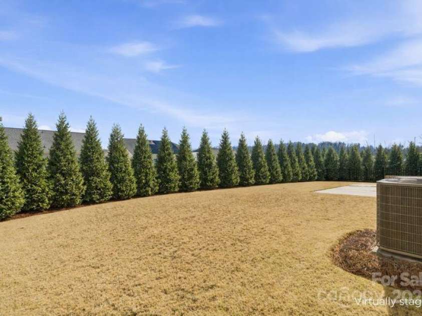 1005 Argentium Way, Waxhaw, NC 28173.  MLS# CAR4334081, YatesRealty ID 3139. Virtually lined trees to envision the potential
