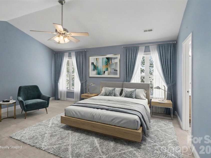 2762 Island Point Drive, Concord, NC 28027.  MLS# CAR4394127, YatesRealty ID 31393. Virtual staging in primary suite