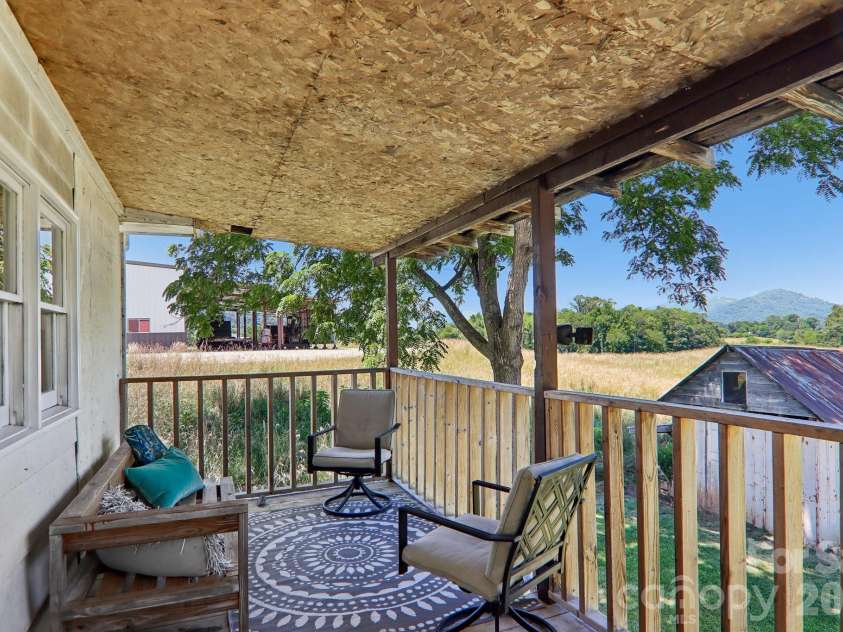 414 Skyline Drive, Canton, NC 28716.  MLS# CAR4394964, YatesRealty ID 31399. Back deck