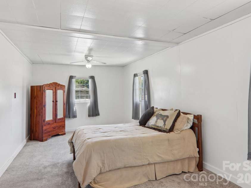 414 Skyline Drive, Canton, NC 28716.  MLS# CAR4394964, YatesRealty ID 31399. Bedroom has fresh carpet