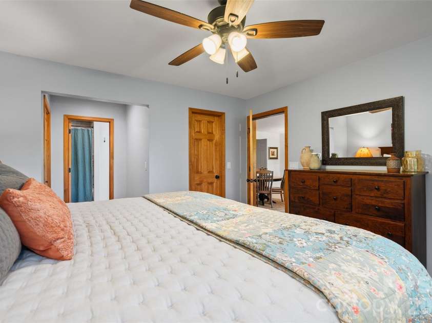 359 Saddlebrook Lane, Clyde, NC 28721.  MLS# CAR4393520, YatesRealty ID 31400. Downstairs Bedroom 1