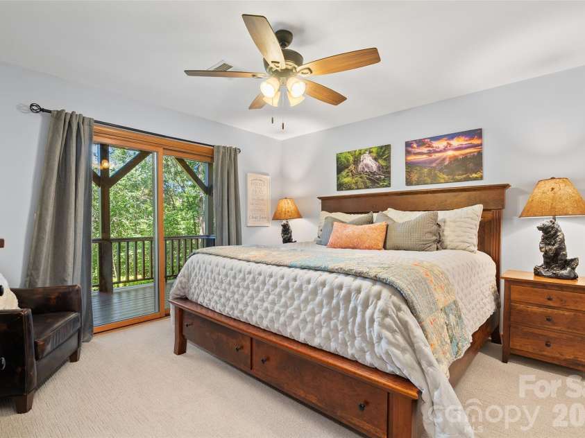 359 Saddlebrook Lane, Clyde, NC 28721.  MLS# CAR4393520, YatesRealty ID 31400. Downstairs Bedroom 1