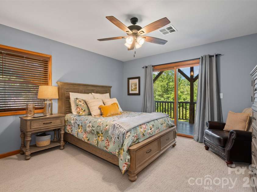 359 Saddlebrook Lane, Clyde, NC 28721.  MLS# CAR4393520, YatesRealty ID 31400. Downstairs Bedroom 2