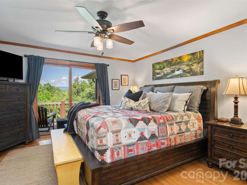 359 Saddlebrook Lane, Clyde, NC 28721.  MLS# CAR4393520, YatesRealty ID 31400. Primary Bedroom