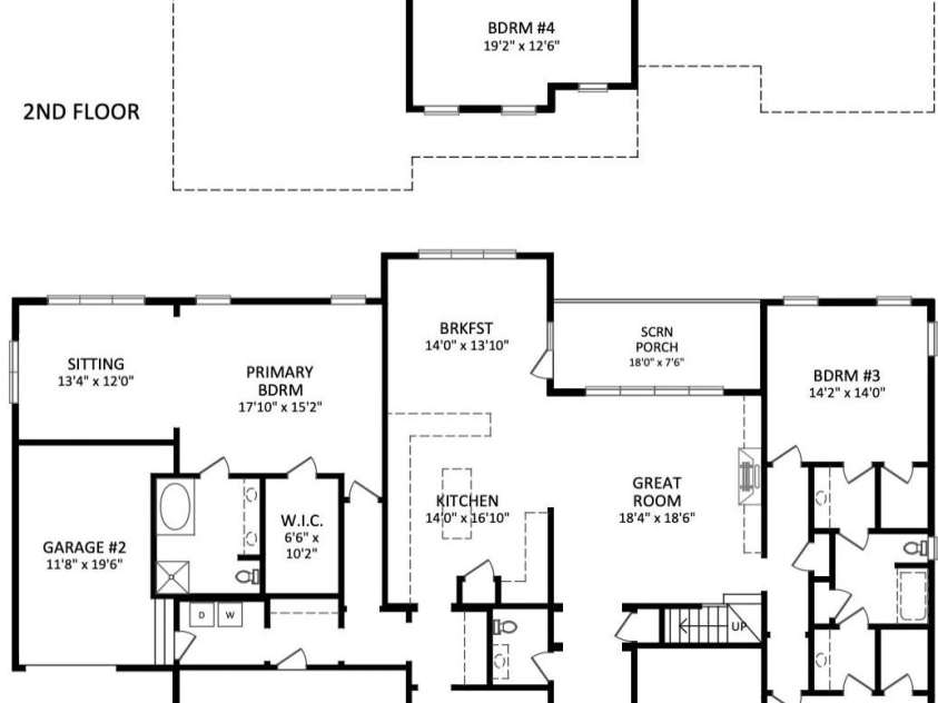 14943 Bagley Lane, Charlotte, NC 28227.  MLS# CAR4392753, YatesRealty ID 31402. Floor plan
