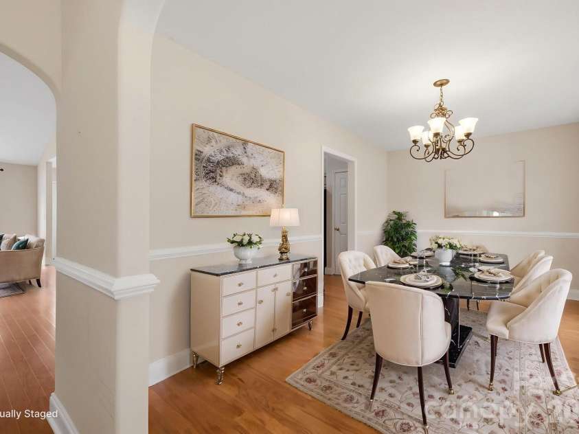 210 Jane Sowers Road, Statesville, NC 28625.  MLS# CAR4394816, YatesRealty ID 31409. Dining Room Virtually Staged