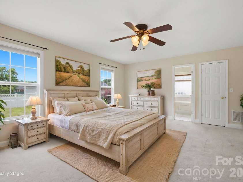 210 Jane Sowers Road, Statesville, NC 28625.  MLS# CAR4394816, YatesRealty ID 31409. Primary Bedroom Virtually Staged