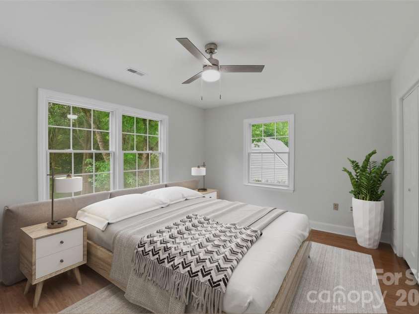 2341 Hamilton Mill Road, Charlotte, NC 28270.  MLS# CAR4391403, YatesRealty ID 31412. Bedroom 3 *Virtually staged*