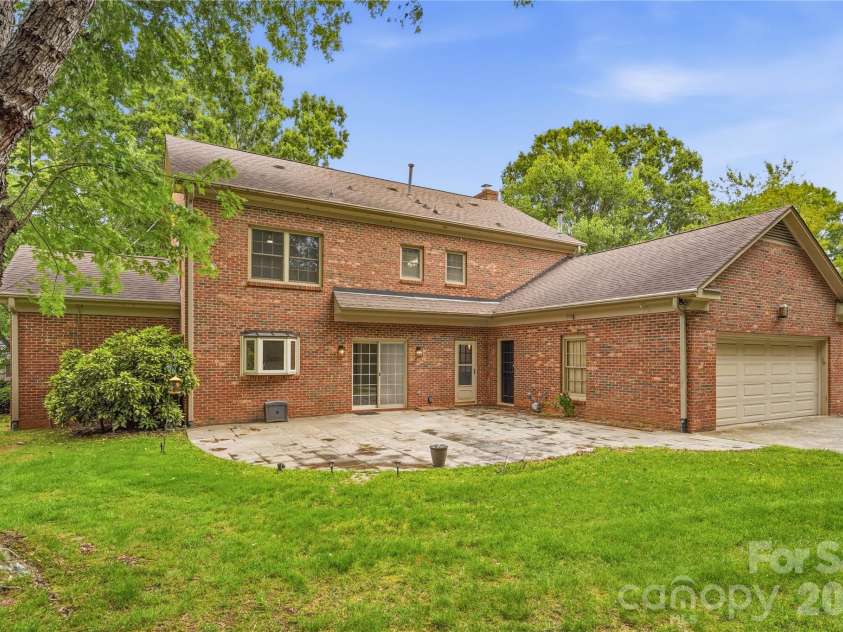2341 Hamilton Mill Road, Charlotte, NC 28270.  MLS# CAR4391403, YatesRealty ID 31412. Good sized yard space in addition to large patio.
