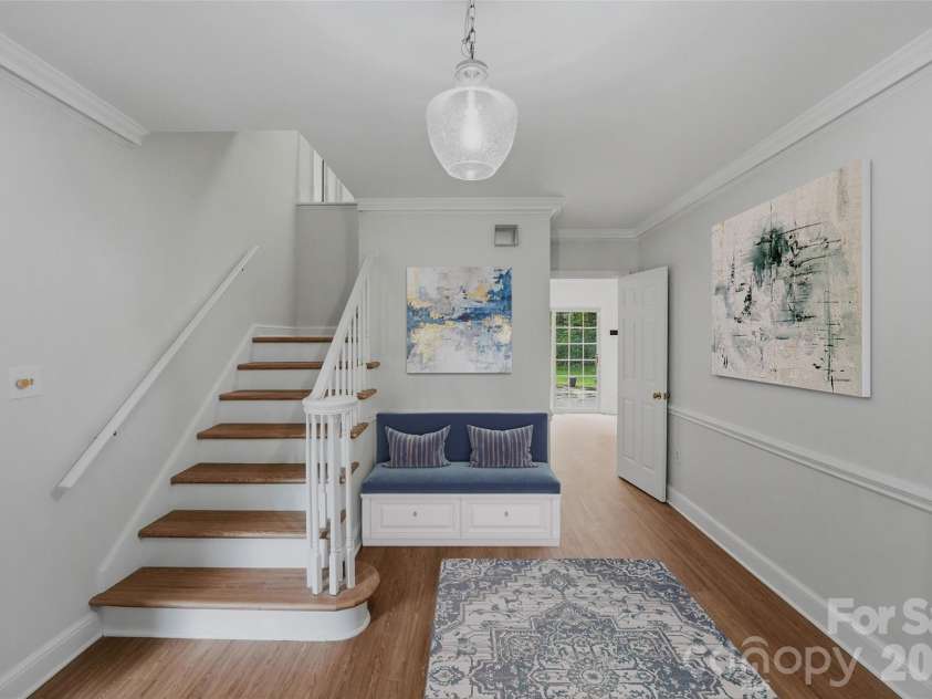 2341 Hamilton Mill Road, Charlotte, NC 28270.  MLS# CAR4391403, YatesRealty ID 31412. Large, open entry foyer *virtually staged*