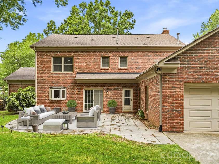 2341 Hamilton Mill Road, Charlotte, NC 28270.  MLS# CAR4391403, YatesRealty ID 31412. Large rear patio off kitchen and back entryway